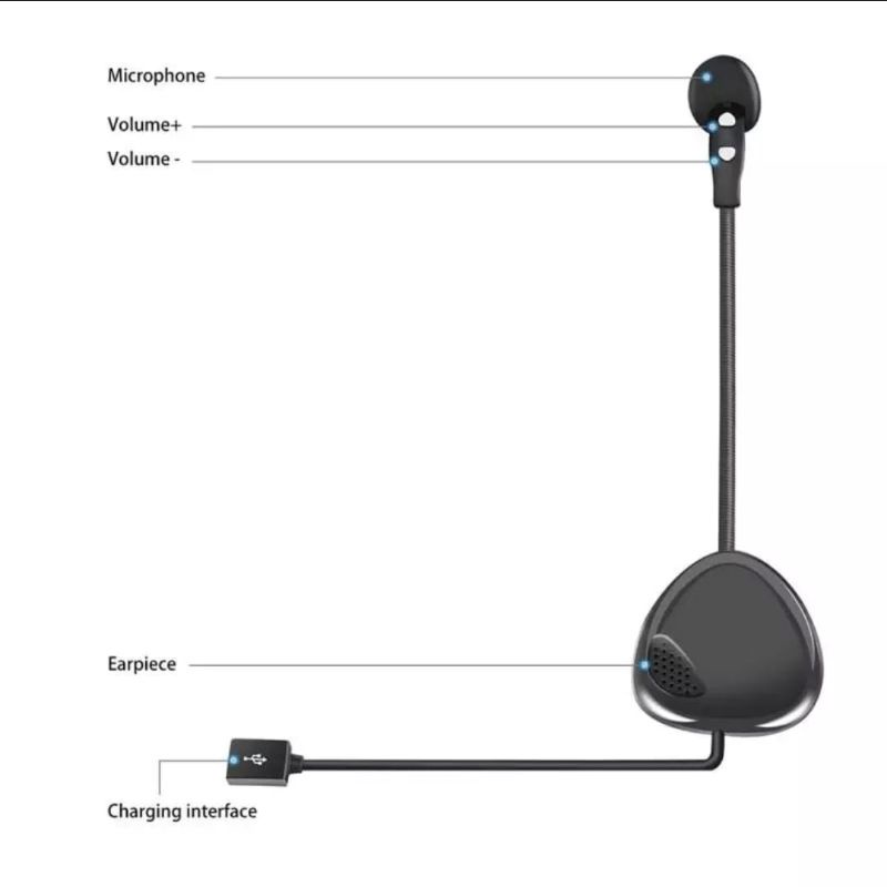 V1 motorcyle bluetooth Headphone for half face helmet headphone untuk helm