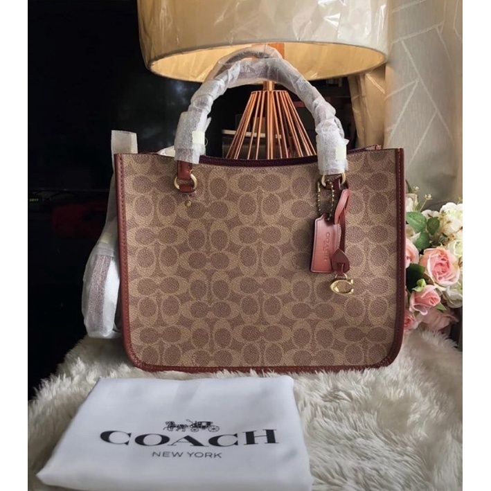 Tas Coach original - Coach tyler 28 carryall in signature tan rust