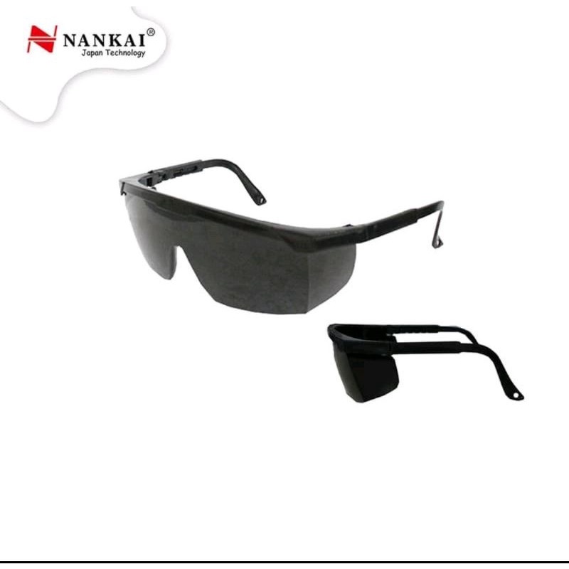 KACA MATA SAFETY HITAM NANKAI/NANKAI SAFETY GLASSES PENGAMAN PELINDUNG  MATA