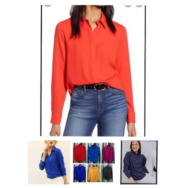 Kemeja Wanita old Navy Kemeja kantor Wanita Kemeja Kerja Wanita Original Branded