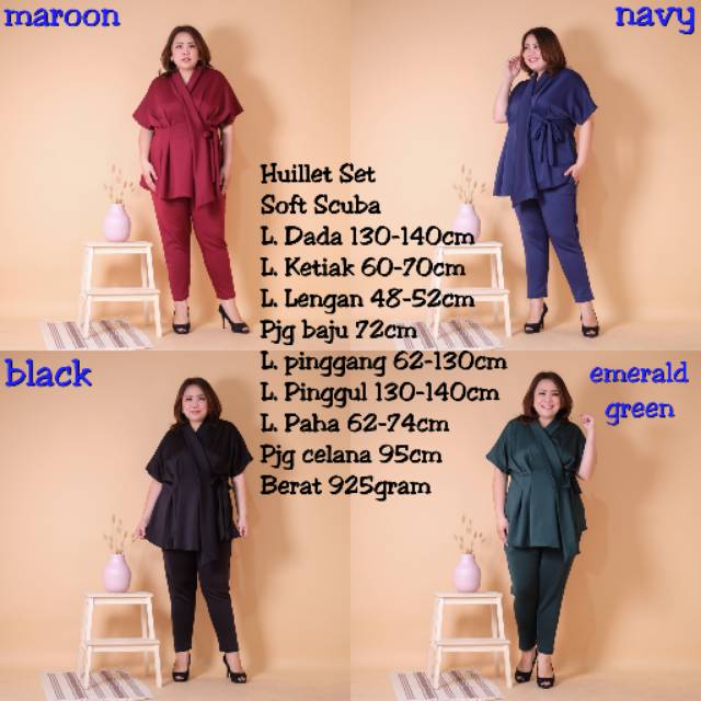 J.Jireh Fashion - Huillet Set bigsize set kode 325