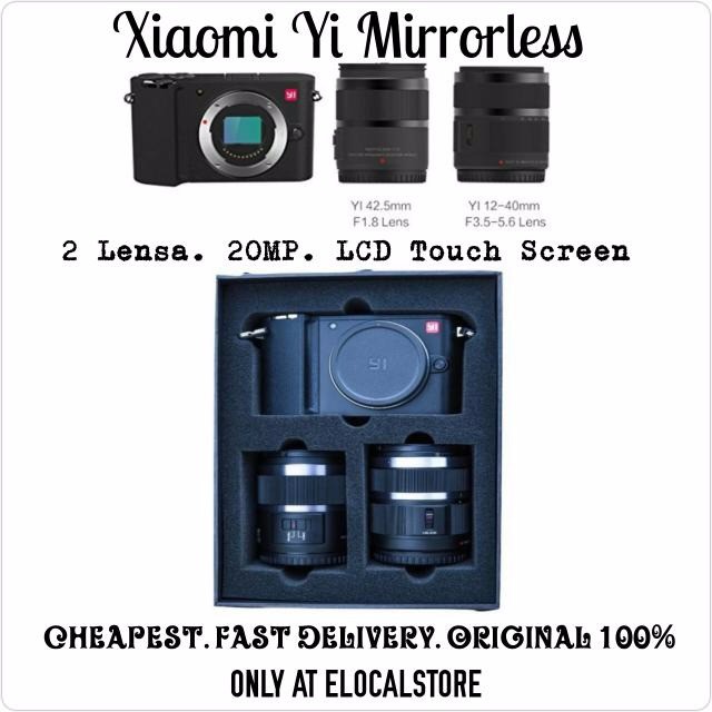 Xiaomi Yi M1 Mirrorless Digital Camera 12 40mm F3 5 5 6 42 5mm F1 8 Lens Black R94