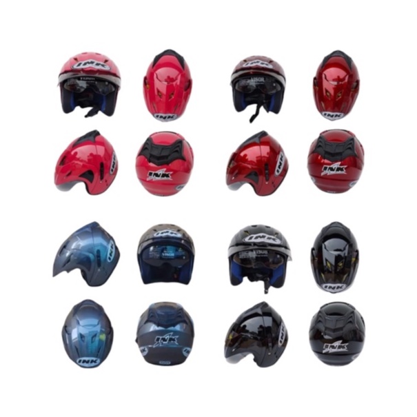 HELM JP8 DOBEL VISOR PACKING FREE KARDUS