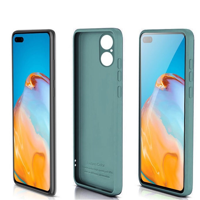 Soft Case Huawei P50 Pro Liquid Silikon Slim Skin Macaron Candy bludru