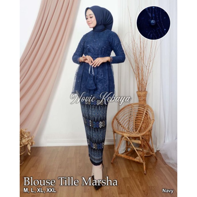 KEBAYA ORIGINAL//KEBAYA MODERN//BLOUSE  TILLE MARSHA//By Novie Kebaya