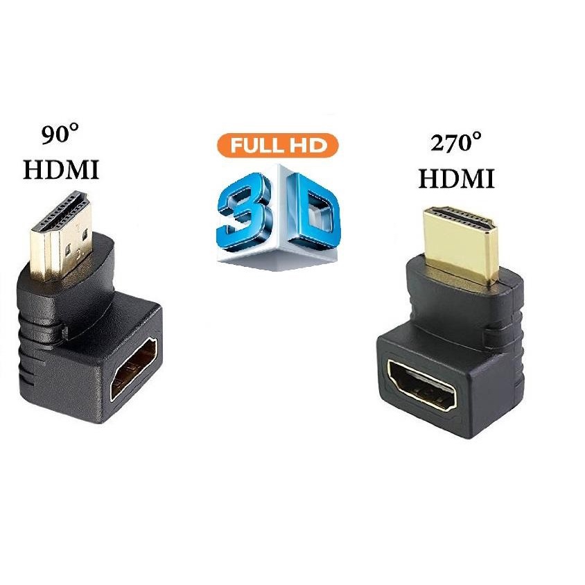 HDMI Converter Adapter Konektor M to F 90&quot; L type Premium Quality