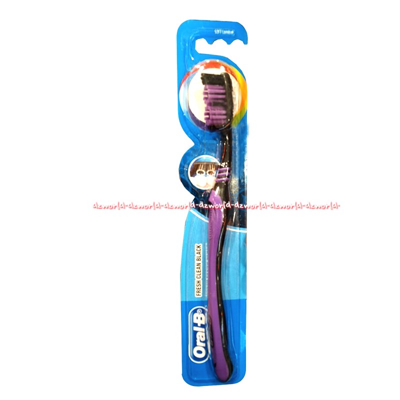 Oral-B Fresh Clean Black Toothbrush Sikat Sikat Gigi Hitam Ujung Lancip Oralb Tooth Brush Blak Oral B