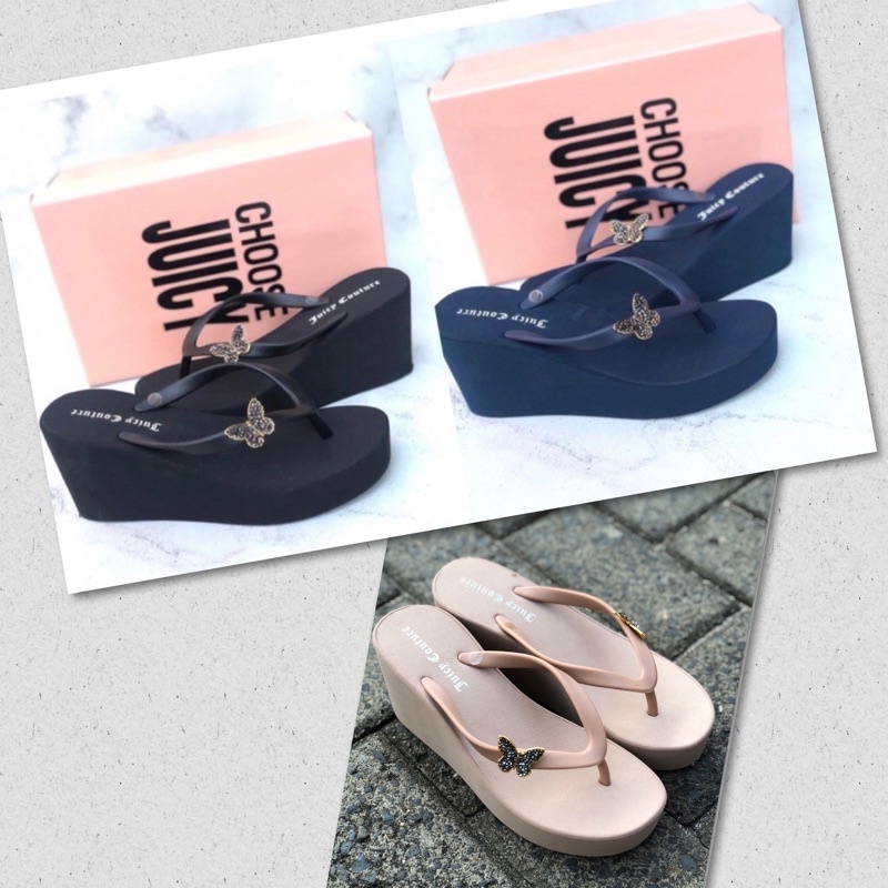 TERMURAH Sendal Juicy Couture Wedges Kupu Kupu / Juici Couture /Juicy Couture Butterfly/Sandal juicy
