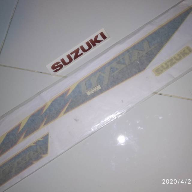 Sticker suzuki crystal th 1992 imitasi lama,