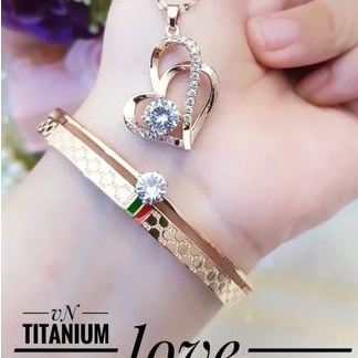 TiTanium set gelang kalung R51