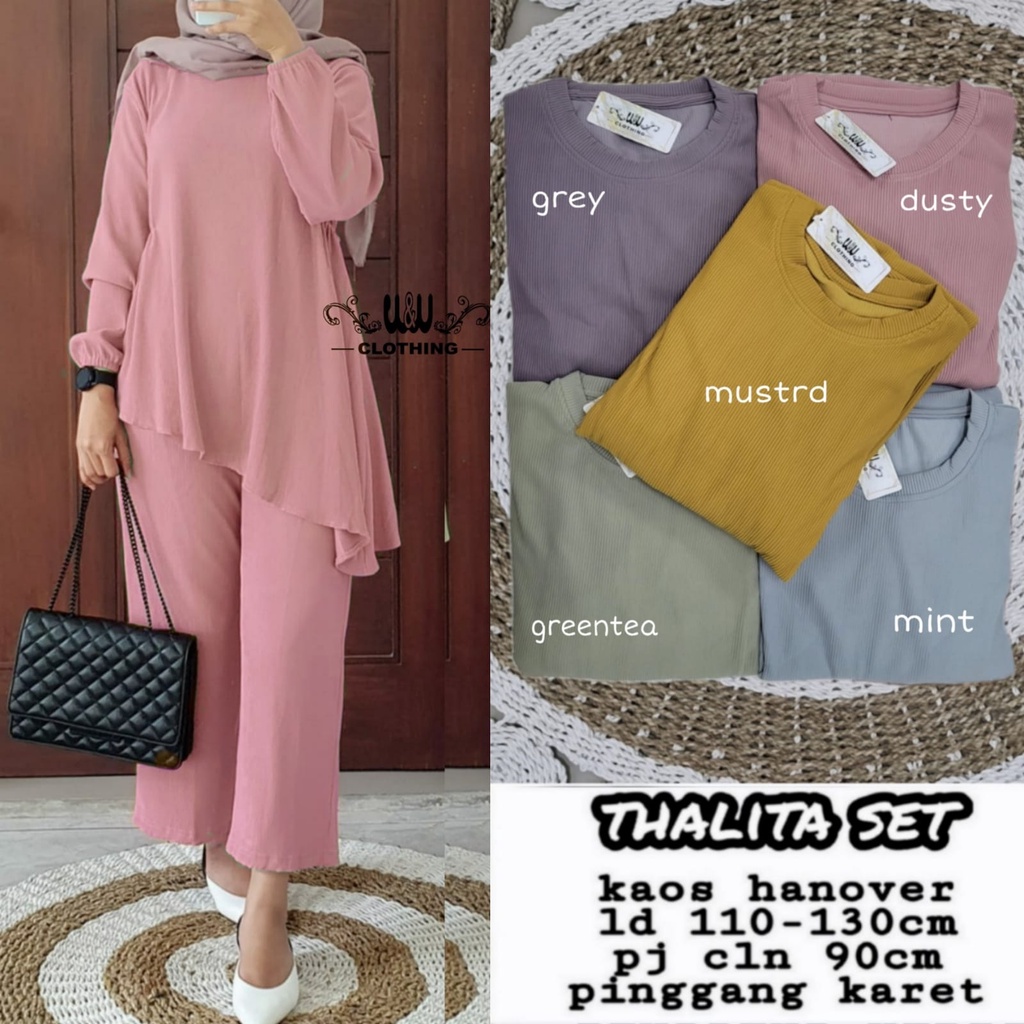 Thalita Set By WW Clothing Kaos Hanover LD 110-130