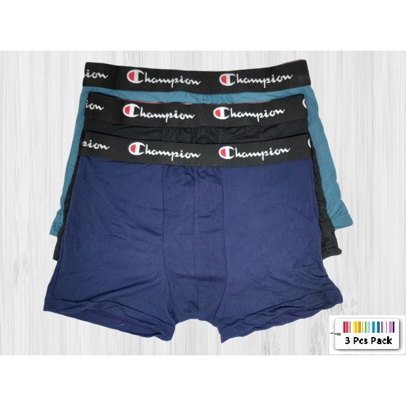 paling MURAH // Celana Dalam Pria Champion Cd Boxer Pria 3pcs BISA SATUAN !!!