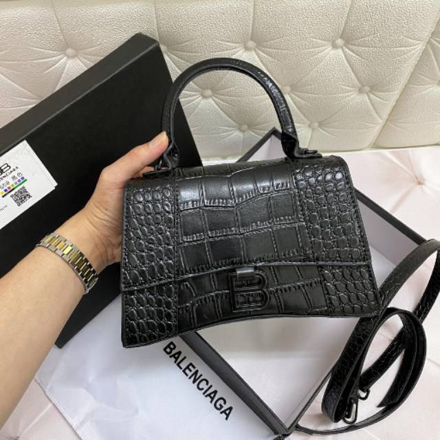 Balenciaga Hourglass Croco Free Box