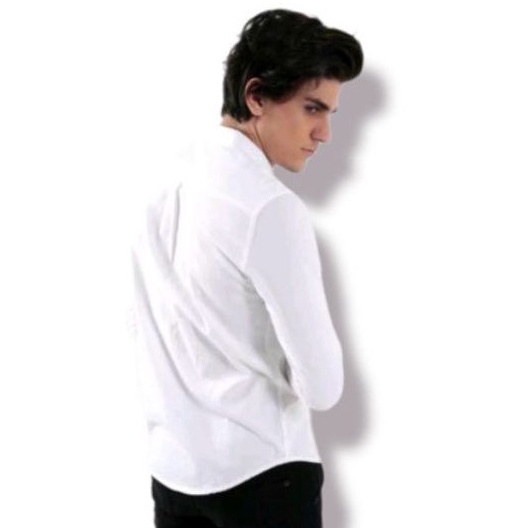 Kemeja Panjang Pria Atasan Kemeja Putih / Lengan Panjang Premium / Kemeja Pria Polos / Baju Branded