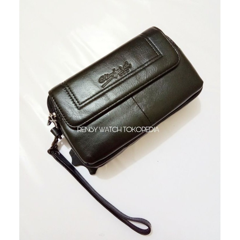 Hand bag pria kulit original / Dompet hp -Tas pinggang