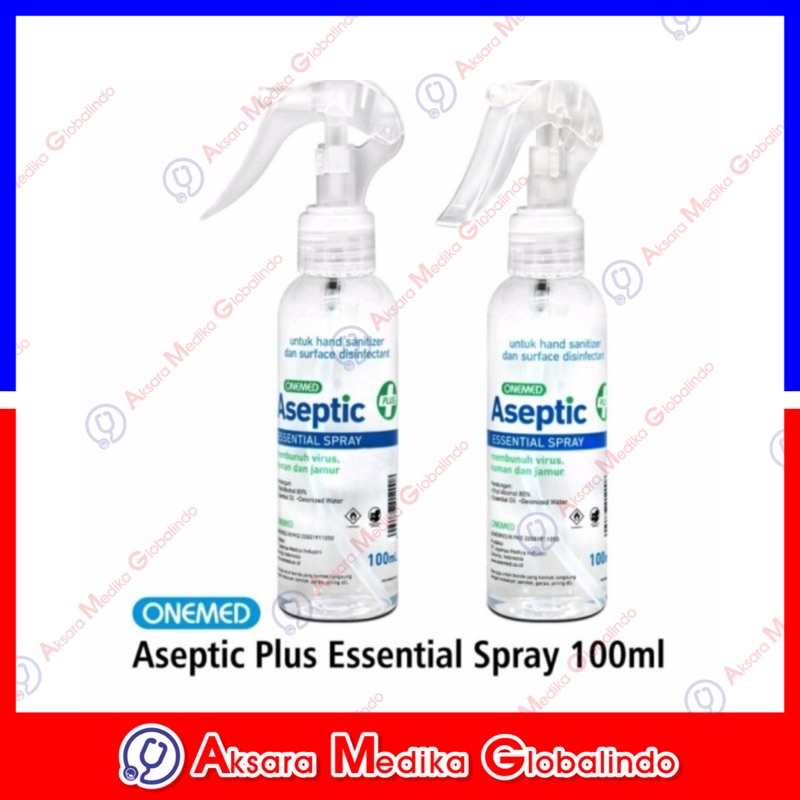 Aseptic Plus Essential 100ml Spray OneMed Hand Sanitizer #AMG