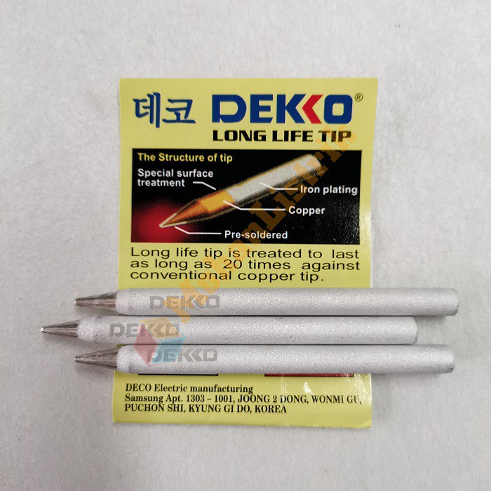 Mata Solder 60 Watt Dekko Deko Korea Soldering Tip