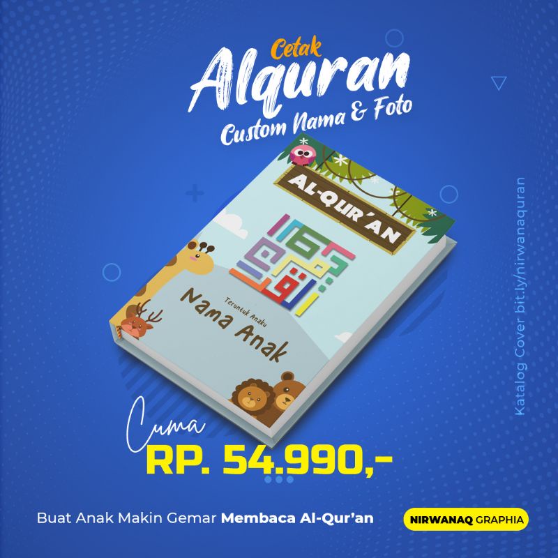 Al-Quran Custom Nama dan Foto Anak