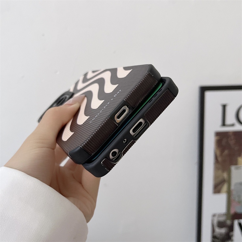 Soft Case Bahan Kulit Domba Motif Garis Vertikal Untuk Huawei Nova 7SE Nova 8 Pro 7 Pro P50 P40 P30 Pro P50 Pro Mate 30 40Pro