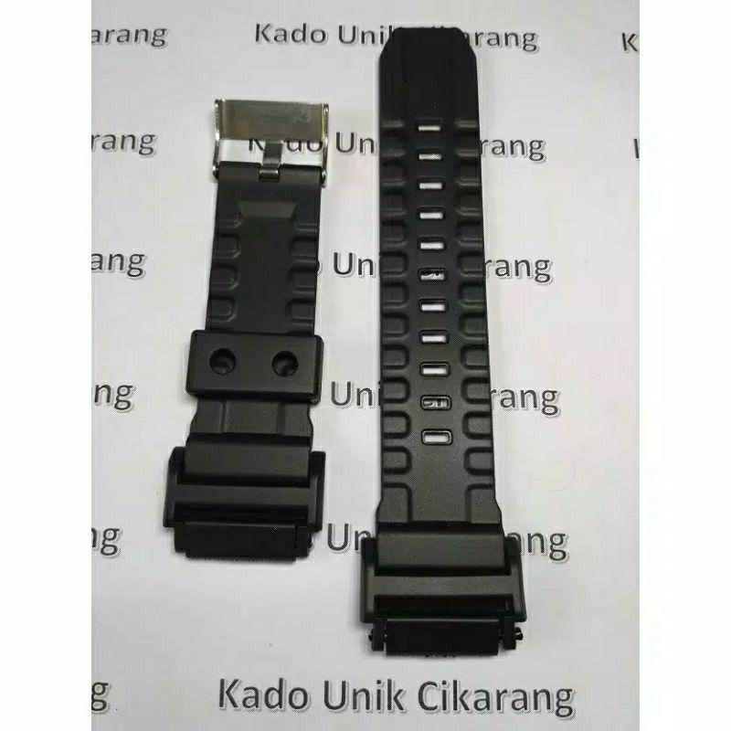 STRAP RUBBER TALI JAM TANGAN CASIO GS-15001 GS15001 GS 15001 HITAM
