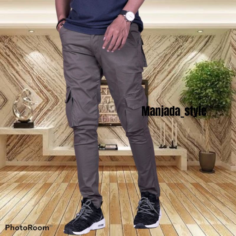 Celana Cargo Panjang Pria Original Jumbo Slimfit Army Laki Laki Murah Loreng Kargo Pant Big Size Dewasa Chargo Hitam Premium Jogger Distro Cowo Jeans Tebal