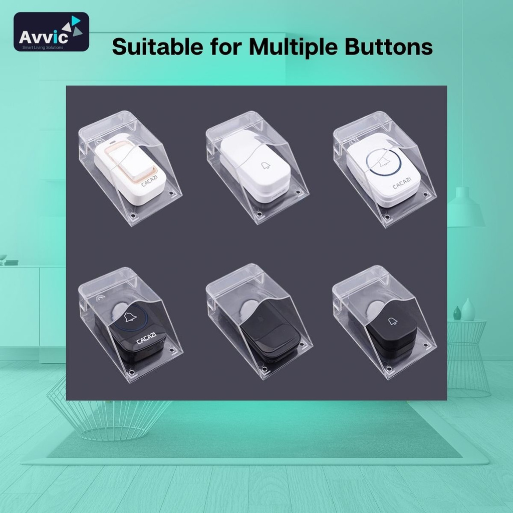 Avvic x Rain Cover Tutup Pelindung Bel Rumah Outdoor Waterproof Cover for Wireless DoorBell Transparan