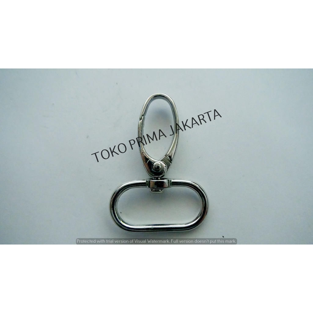 

AKSESORIS CANTELAN GANTUNGAN KOKOT KAITAN METAL BAG HOOK PENGAIT BESI 212-25 D NKL
