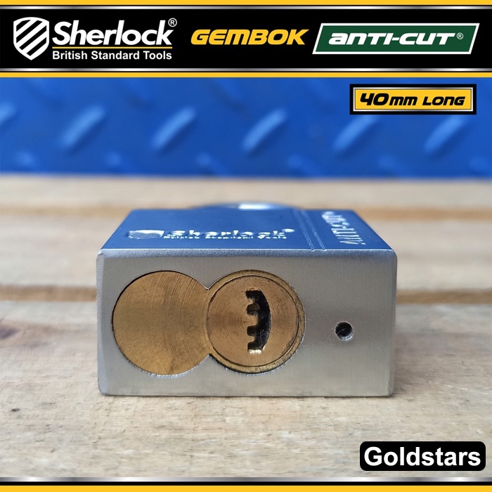 Gembok Original Sherlock Tools ANTI CUT 40 mm Panjang