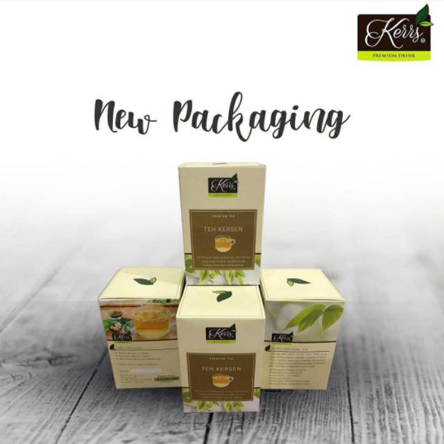 Teh Daun Kersen Talok Ceri Kerrs Tea New Packaging Shopee Indonesia