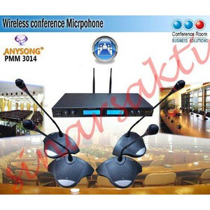 Mic wireless Conference / podium Anysong PMM 3104 ( 4bh mic )