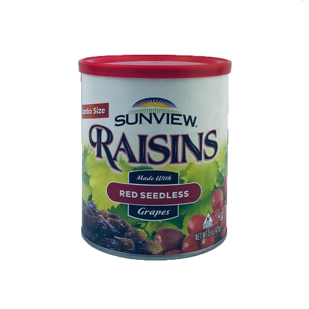 Sunview Raisins / Red Seedless / Grapes / Manisan / 425g