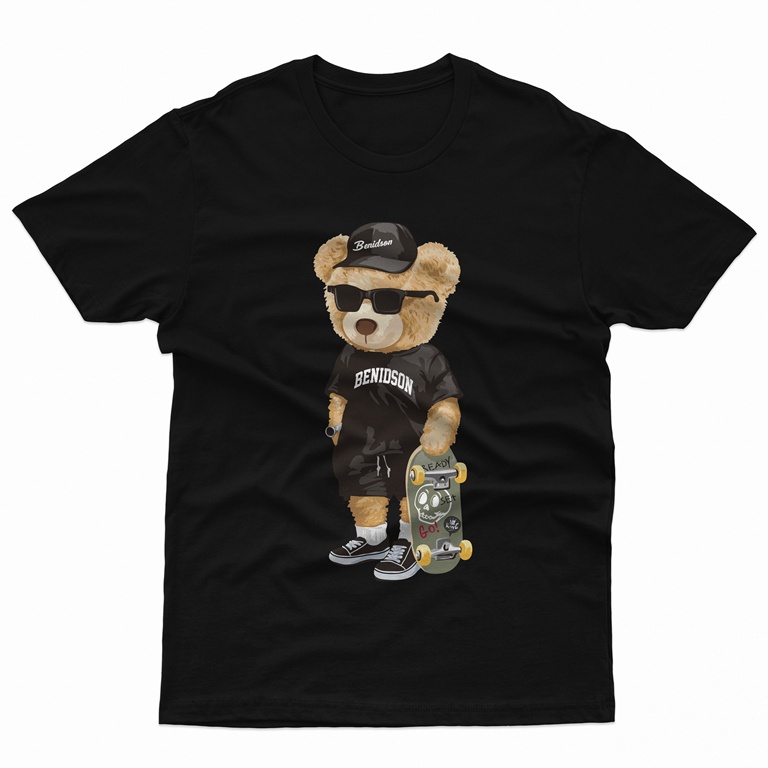 Kaos distro BENIDSON SKATER BEAR COTTON COMBED