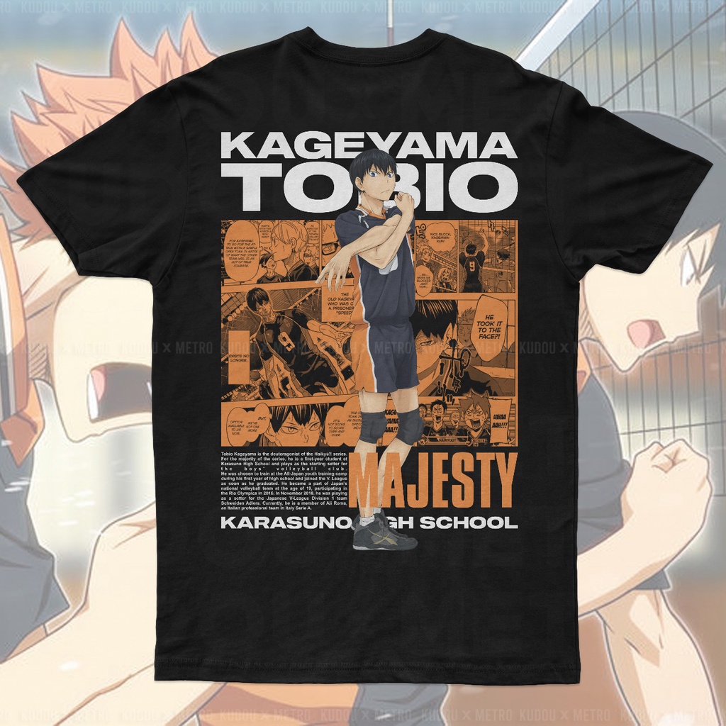 Tshirt Kageyama Tobio Majesty Anime Manga Haikyuu Premium Unisex