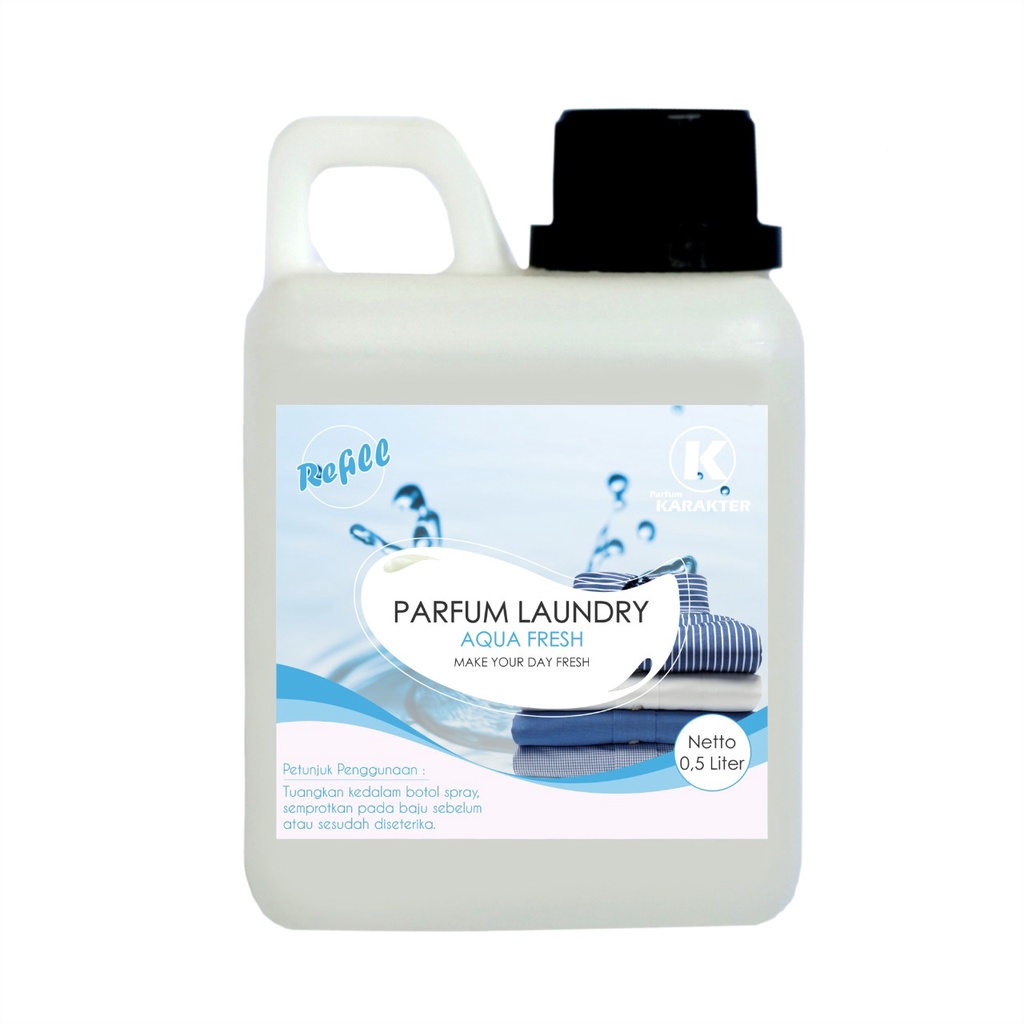 Parfum Laundry Aroma Aqua Fresh Bibit Parfum Import Wangi &amp; Tahan Lama Kemasan 500 ml | BIsa COD | Terlaris