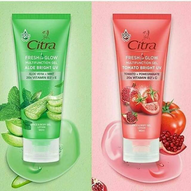 Jual Citra Fresh Glow Aloe Vera Gel Shopee Indonesia 7533