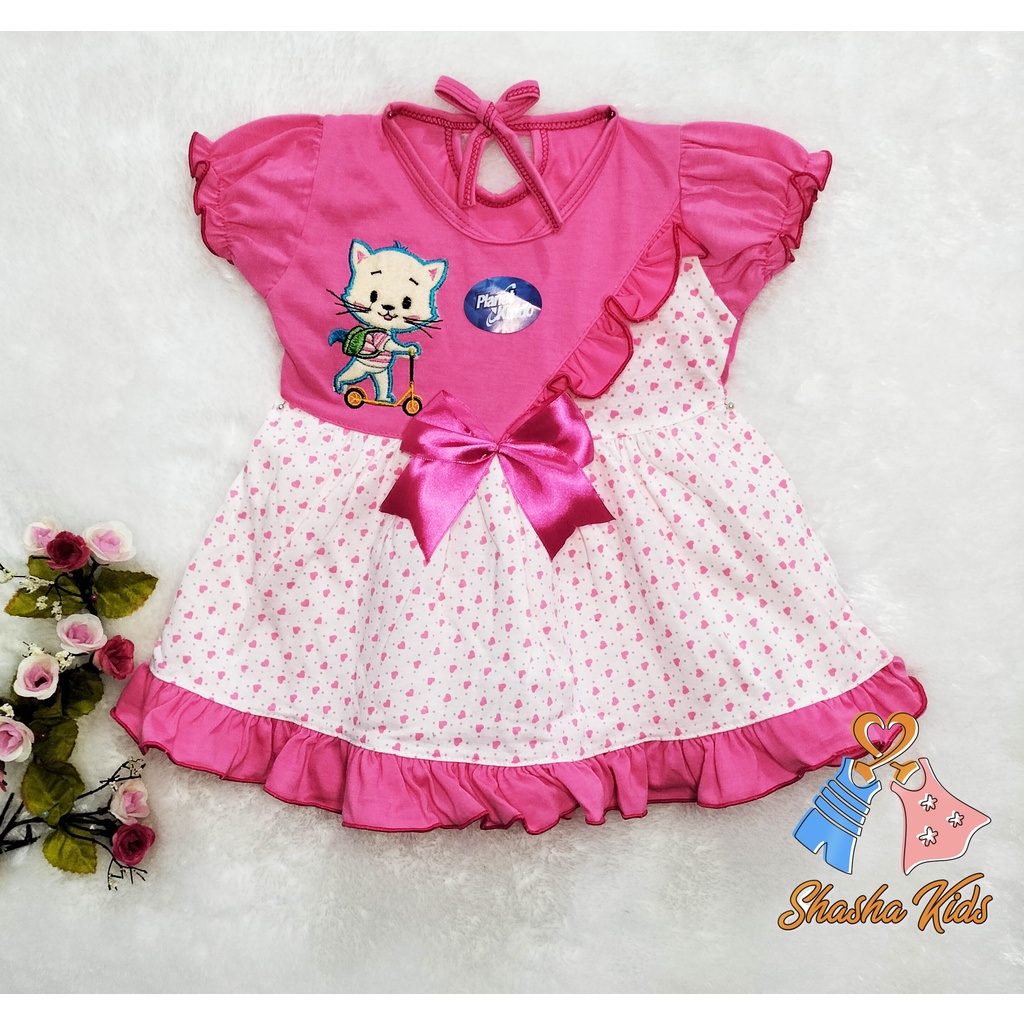 [M-19] Baju Bayi Perempuan/Dress Bayi Perempuan Planet Kids  Murah 0-6bln