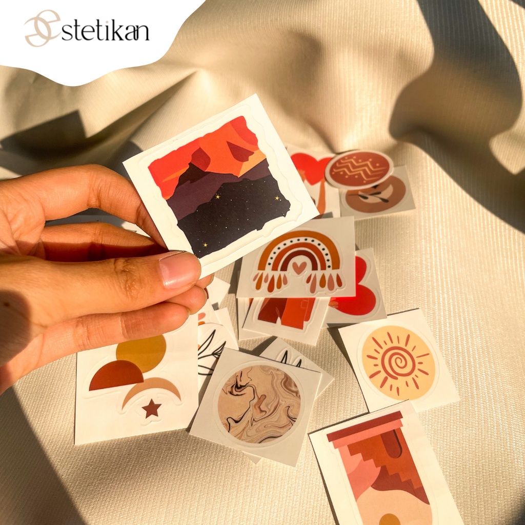 

Sticker aesthetic SATUAN | Sticker vinyl laminating doff | Stiker estetik lucu murah satuan