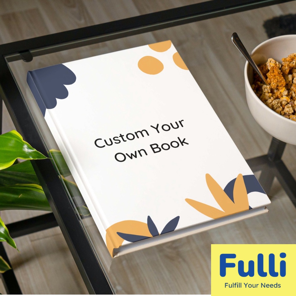 

Fulli - Notebook/Jurnal/Agenda Custom (Desain Sendiri) Kertas Motif Polos/Dotted/Template A5
