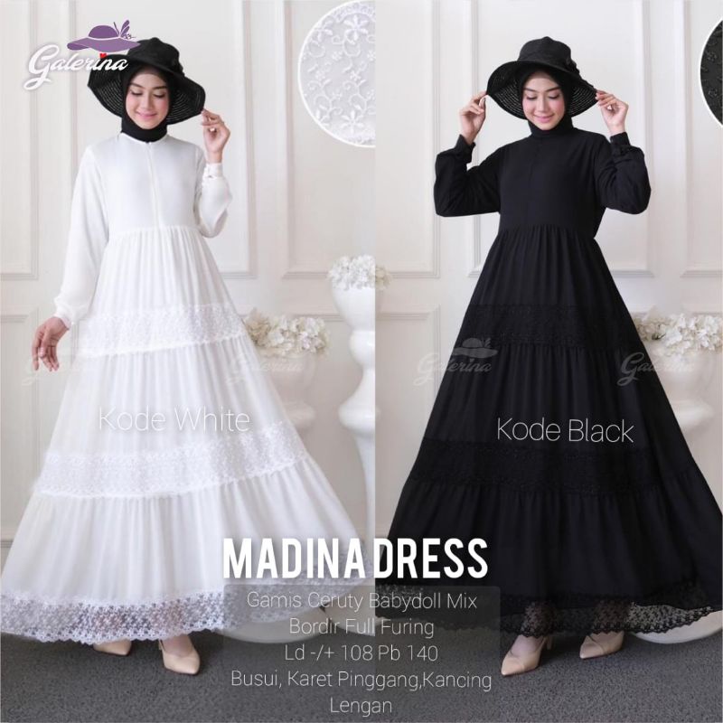 dress abaya wanita madina hy Galerina