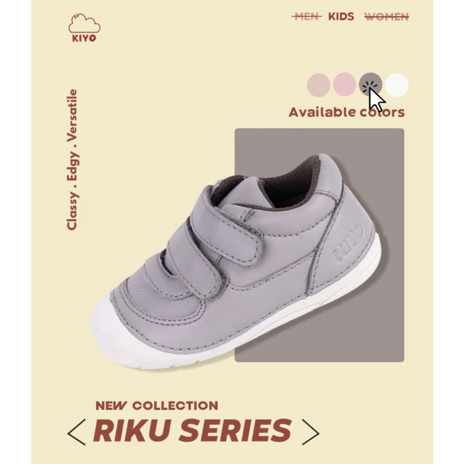 KIYO Riku Prewalker Shoes - Sepatu Anak Bayi Balita Lucu Boots Keds Sneaker Cowo Cewe Baby Boy Girl