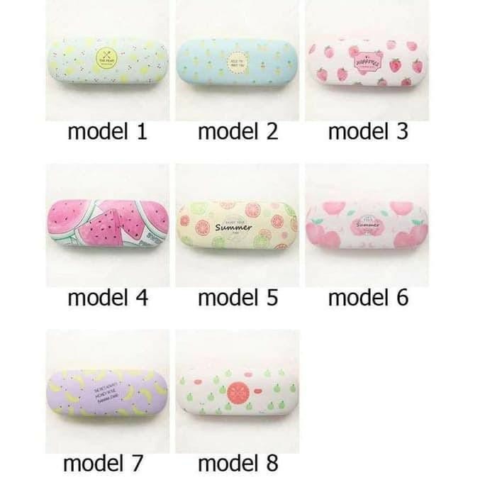 Kotak Kacamata EG63 Motif Buah Fruit Glasses Case Tempat Kacamata Karakter