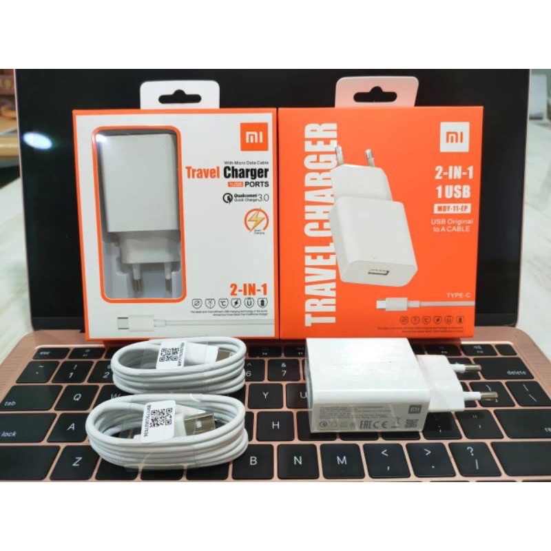 Tc Travel Charger Xiaomi MDY-11 22.5W Micro Usb &amp; Type-C Fast Charging Original 100%