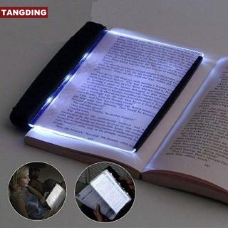 【COD Tangding】Creative Led Flat Light Book Night Student Lamp Reading Desk Portable Light