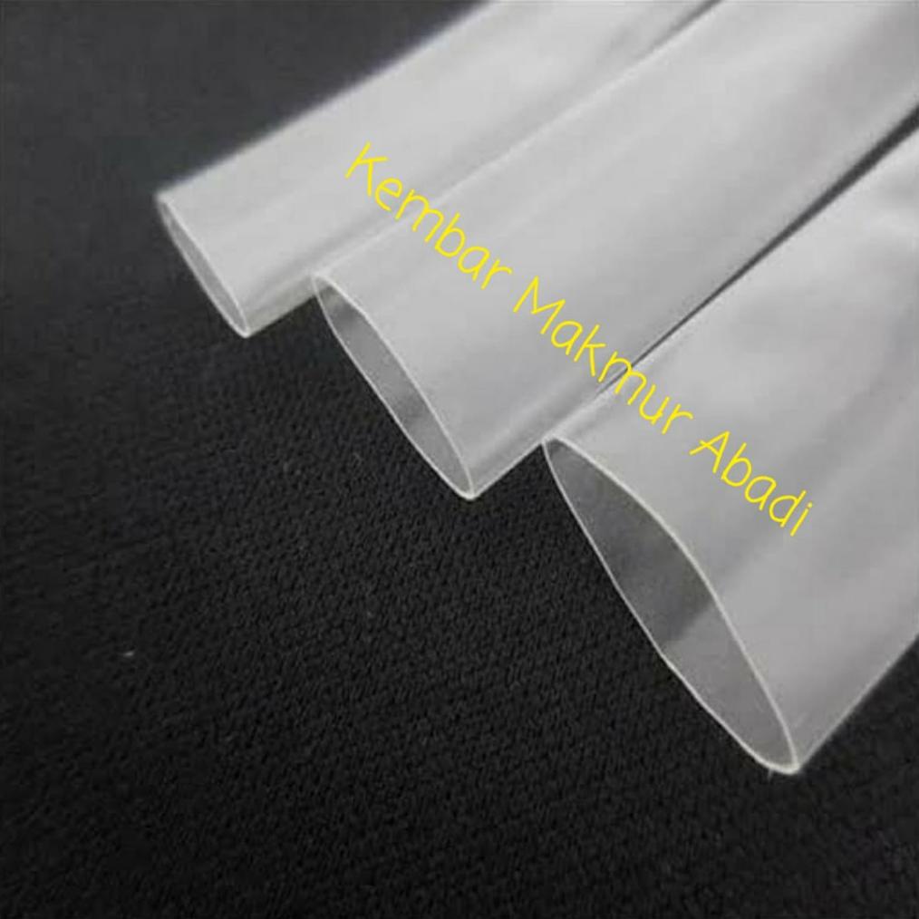 Heatshrink Tube Ecer 25Mm Per Meter / Kabel Bakar Clear Bening 25Mm / Selang Bakar Transparan 25Mm