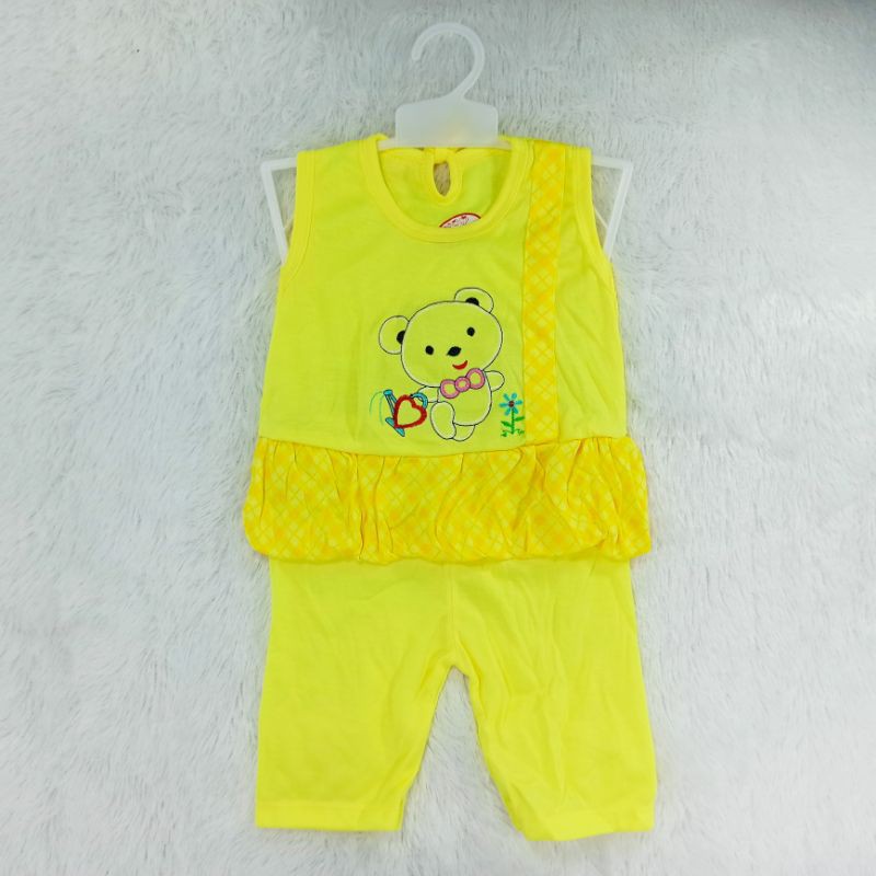 [Ss-7002] Setelan bayi perempuan 3-12bln / Pakaian anak perempuan bahan kaos / Baju Anak Cewek Lucu