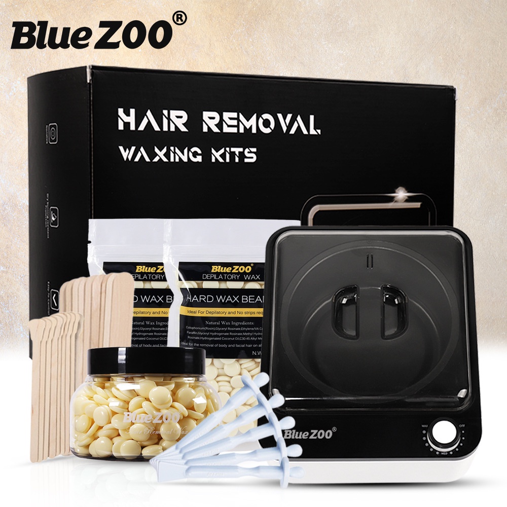 [ Baru ] BlueZOO Warmer Pro 100W Wax Heater / Hair Removal Kit With 350Gr Waxing Beans