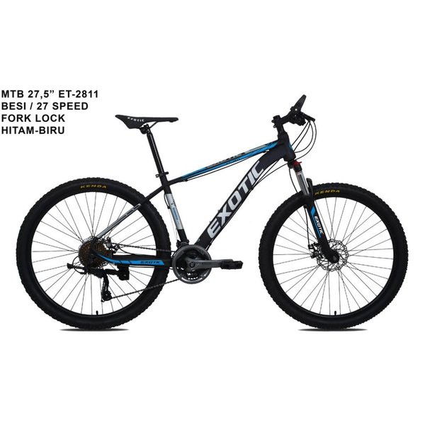 Sepeda Mtb 26 inch Exotic ET 2811 27Speed Fork Lock Out