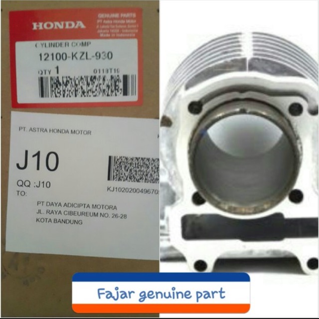 Cylinder comp Blok seher beat fi 2012-2014 boring beat fi 12100KZL930 AHM