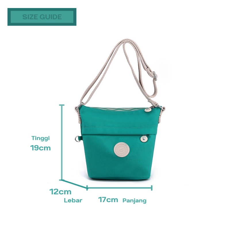 Tas Selempang Wanita COLORFUL FOX 6257 Sling Wanita Shoulder Bag Wanita Tas Anti Air WATCHKITE WKOS