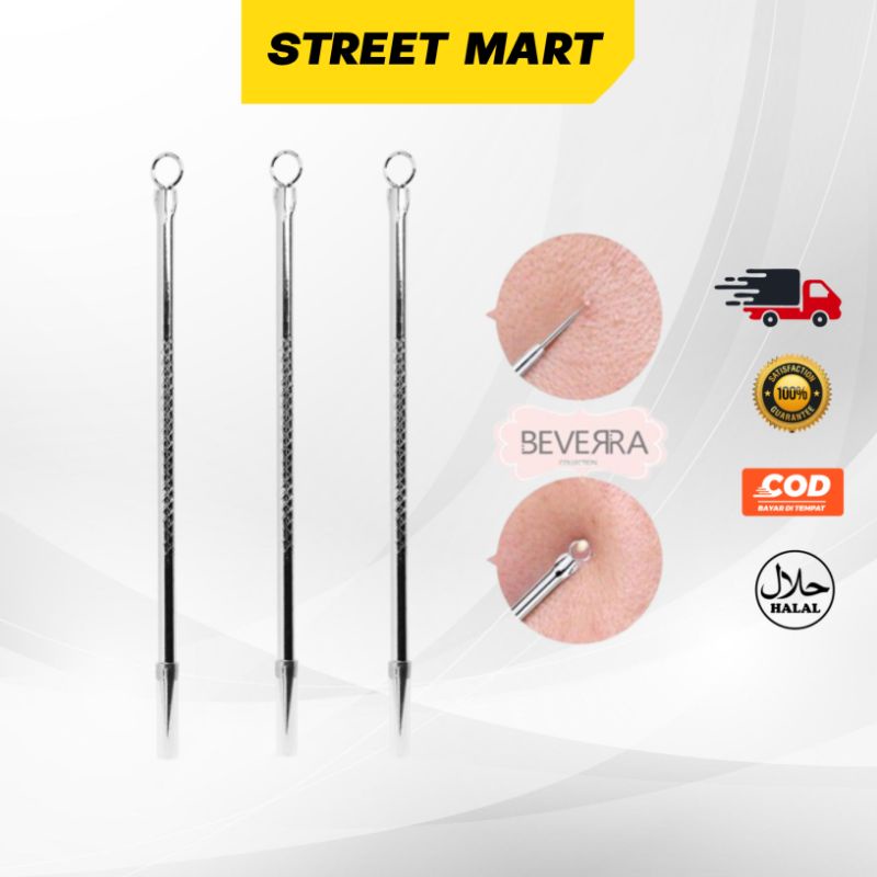 Jarum Ekstraktor Jrawat / Komedo, Pembersih Komedo Bahan Stainless Steel